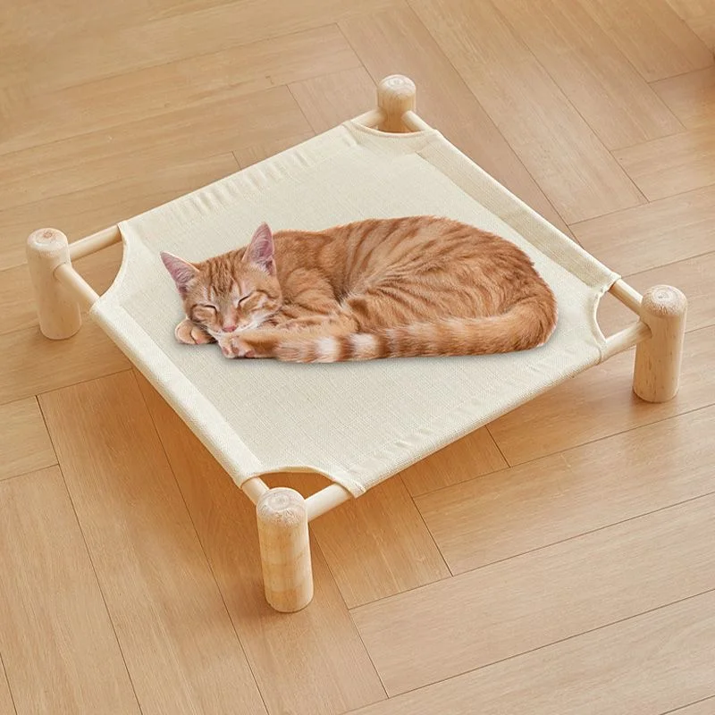 dh254 Cat and dog hammock cat bed solid wood cat bed dog bed four seasons universal - Image 1