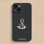 Buddhist meditation iPhone 15 silicone soft case, suitable for all sizes of 15, suitable for both men and women. - Image 2