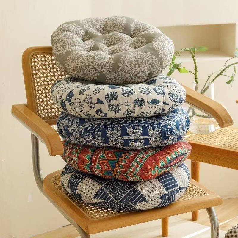 微信图片_20250831234236_1483_52 Large cushion large bay window cushion Japanese tatami floor cushion can sit on the reliable thick cotton and linen - Image 1