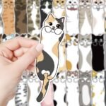 30 pieces of accompanying cat fun paper bookmarks high value cartoon cute niche reading essential small cards ins - Image 3