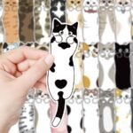 30 pieces of accompanying cat fun paper bookmarks high value cartoon cute niche reading essential small cards ins - Image 4