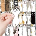 30 pieces of accompanying cat fun paper bookmarks high value cartoon cute niche reading essential small cards ins - Image 5