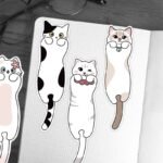 30 pieces of accompanying cat fun paper bookmarks high value cartoon cute niche reading essential small cards ins - Image 10