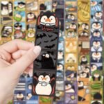 30 pieces of cartoon funny penguin sticky notes paper bookmarks niche high value creative small fresh reading essential cards - Image 3