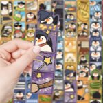 30 pieces of cartoon funny penguin sticky notes paper bookmarks niche high value creative small fresh reading essential cards - Image 6