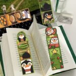 30 pieces of high-definition cartoon cute Christmas bookmarks festive atmosphere students must-have paper reading cards message cards - Image 9