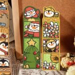 30 pieces of cartoon funny penguin sticky notes paper bookmarks niche high value creative small fresh reading essential cards - Image 10