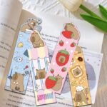 30 pieces of cute cartoon capybara capybara bookmarks student decoration book markings calligraphy and painting reading exquisite cards - Image 7