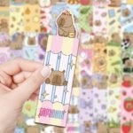 30 pieces of cute cartoon capybara capybara bookmarks student decoration book markings calligraphy and painting reading exquisite cards - Image 9