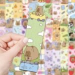 30 pieces of cute cartoon capybara capybara bookmarks student decoration book markings calligraphy and painting reading exquisite cards - Image 10