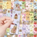 30 pieces of cute cartoon capybara capybara bookmarks student decoration book markings calligraphy and painting reading exquisite cards - Image 11