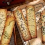 30 pieces of creative treasure map bookmarks high-end books DIY niche decoration student creative literary gifts - Image 6