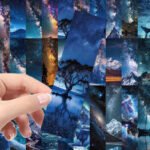 30 pieces of wandering star bookmarks high value scenery message card note DIY card book student reading clip - Image 5