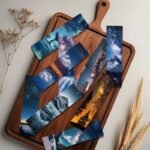 30 pieces of wandering star bookmarks high value scenery message card note DIY card book student reading clip - Image 9