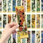 30 floral landscape high-value flower oil painting bookmarks ins style atmospheric reading index cards DIY gifts - Image 4