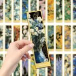 30 floral landscape high-value flower oil painting bookmarks ins style atmospheric reading index cards DIY gifts - Image 7