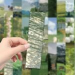 30 ins style green forest bookmarks small fresh beautiful scenery niche paper reading mark decoration gift - Image 5
