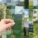 30 ins style green forest bookmarks small fresh beautiful scenery niche paper reading mark decoration gift - Image 8