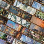 30 pieces of oil painting landscape bookmarks exquisite creative notes student gifts niche simple book reading decoration cards - Image 3