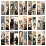 Cat Bookmark Artistic Watercolor Oil Painting Kitten Exquisite High-end Reading Marking Card - Image 5