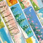 Landscape bookmarks oil painting illustration DIY reading bookmark fixed bookmark - Image 3