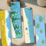 Landscape bookmarks oil painting illustration DIY reading bookmark fixed bookmark - Image 7