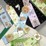 30 pieces of cute cartoon capybara capybara bookmarks student decoration book markings calligraphy and painting reading exquisite cards