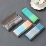 Vibrant gradient eyeglass case, simple design, suitable for men