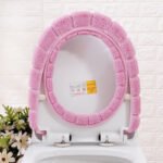 Bathroom Soft Thicker Warmer Stretchable Washable Cloth Toilet Seat Cover Pads 8PCS - Image 8