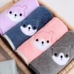 Pure cotton soft absorbent non-linting boys and girls children's face wash towel - Image 5
