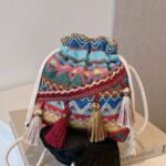 New ins one-shoulder messenger bag fashionable tassel bag - Image 11