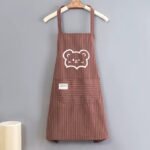 2-pack of women's pure cotton kitchen aprons, minimalist design, hand washable and machine washable. - Image 4