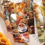 30PC Autumn Series Paper Bookmarks, Scenery Exquisite Paper Book Marking Cards - Image 2