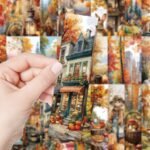 30PC Autumn Series Paper Bookmarks, Scenery Exquisite Paper Book Marking Cards - Image 5