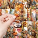 30PC Autumn Series Paper Bookmarks, Scenery Exquisite Paper Book Marking Cards - Image 6