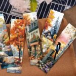 30PC Autumn Series Paper Bookmarks, Scenery Exquisite Paper Book Marking Cards - Image 8