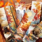 30PC Autumn Series Paper Bookmarks, Scenery Exquisite Paper Book Marking Cards - Image 9
