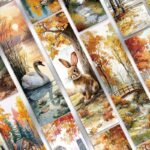 30PC Autumn Series Paper Bookmarks, Scenery Exquisite Paper Book Marking Cards - Image 10