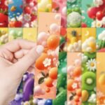 24 PCS Fruit and vegetable series bookmarks, decorative book page clips