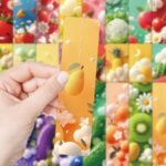 24 PCS Fruit and vegetable series bookmarks, decorative book page clips - Image 3