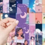 24pc cartoon girl series bookmarks, ins style creative niche paper student reading book marking cards - Image 6