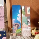 24pc cartoon girl series bookmarks, ins style creative niche paper student reading book marking cards
