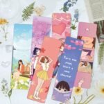 24pc cartoon girl series bookmarks, ins style creative niche paper student reading book marking cards - Image 9