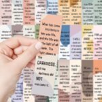 30PC inspirational quotes series paper bookmarks, small fresh decorative book paper marking cards - Image 3