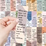 30PC inspirational quotes series paper bookmarks, small fresh decorative book paper marking cards - Image 5