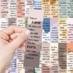 30PC inspirational quotes series paper bookmarks, small fresh decorative book paper marking cards - Image 6