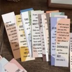 30PC inspirational quotes series paper bookmarks, small fresh decorative book paper marking cards - Image 8