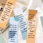 30PC inspirational quotes series paper bookmarks, small fresh decorative book paper marking cards - Image 9