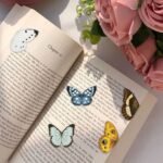 A set of butterfly series magnetic bookmarks, oddly satisfying exquisite book markings