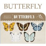 A set of butterfly series magnetic bookmarks, oddly satisfying exquisite book markings - Image 5